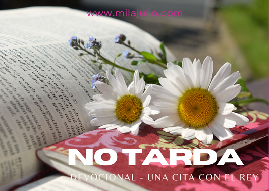 No tarda - Devocional Una cita con el Rey
