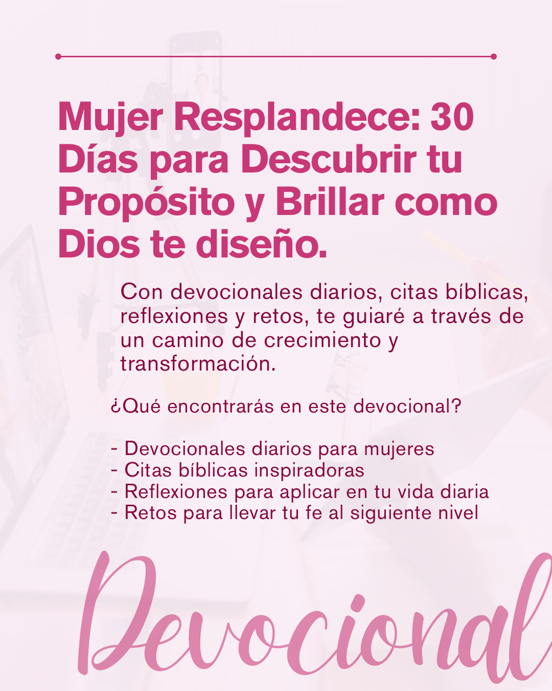 Guía Devocional Mujer Resplandece